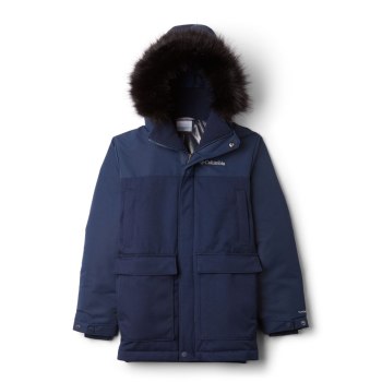 Columbia Jakne Za Dječake - Boundary Bay Down Parka Tamnoplave | OYRL-39807